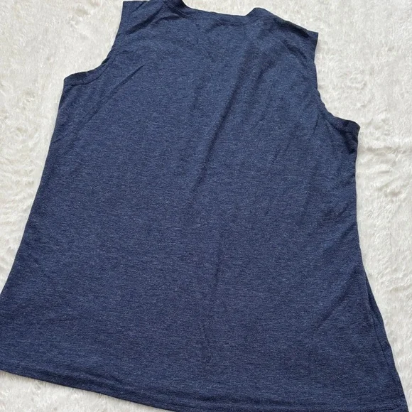 Sunshine and Coffee Women's Navy Tank Top - Picture 5 of 5